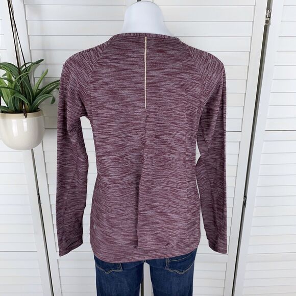 Lululemon &go City Pullover Heathered Bordeaux Drama Reflective Rulu‎ Size 4 - Picture 2 of 8